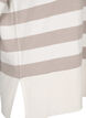 Gestreepte pullover van viscose met 3/4 mouwen, Birch/Simply Taupe, Packshot image number 3