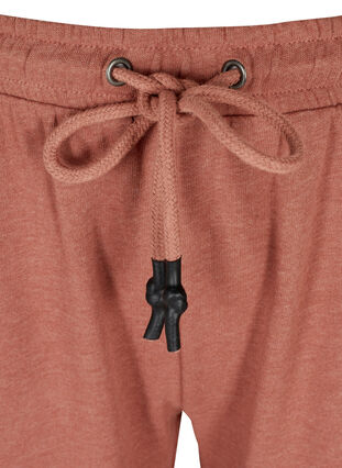 Gemêleerde sweatpants met zakken, Cognac Melange, Packshot image number 2