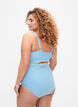 Gestreept bikinitopje met ruches, BlueWhite Stripe AOP, Model image number 1