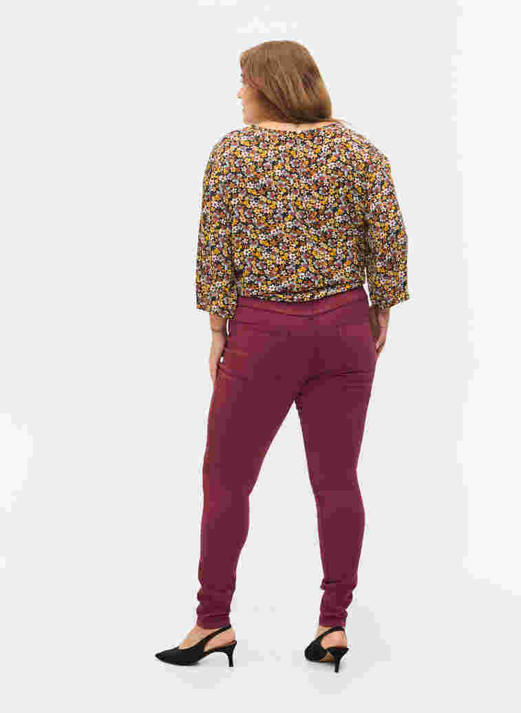 Super slim Amy jeans met hoge taille, Port Royal, Model image number 1