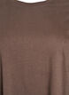 Knielange katoenen T-shirtjurk, Bruin, Packshot image number 2