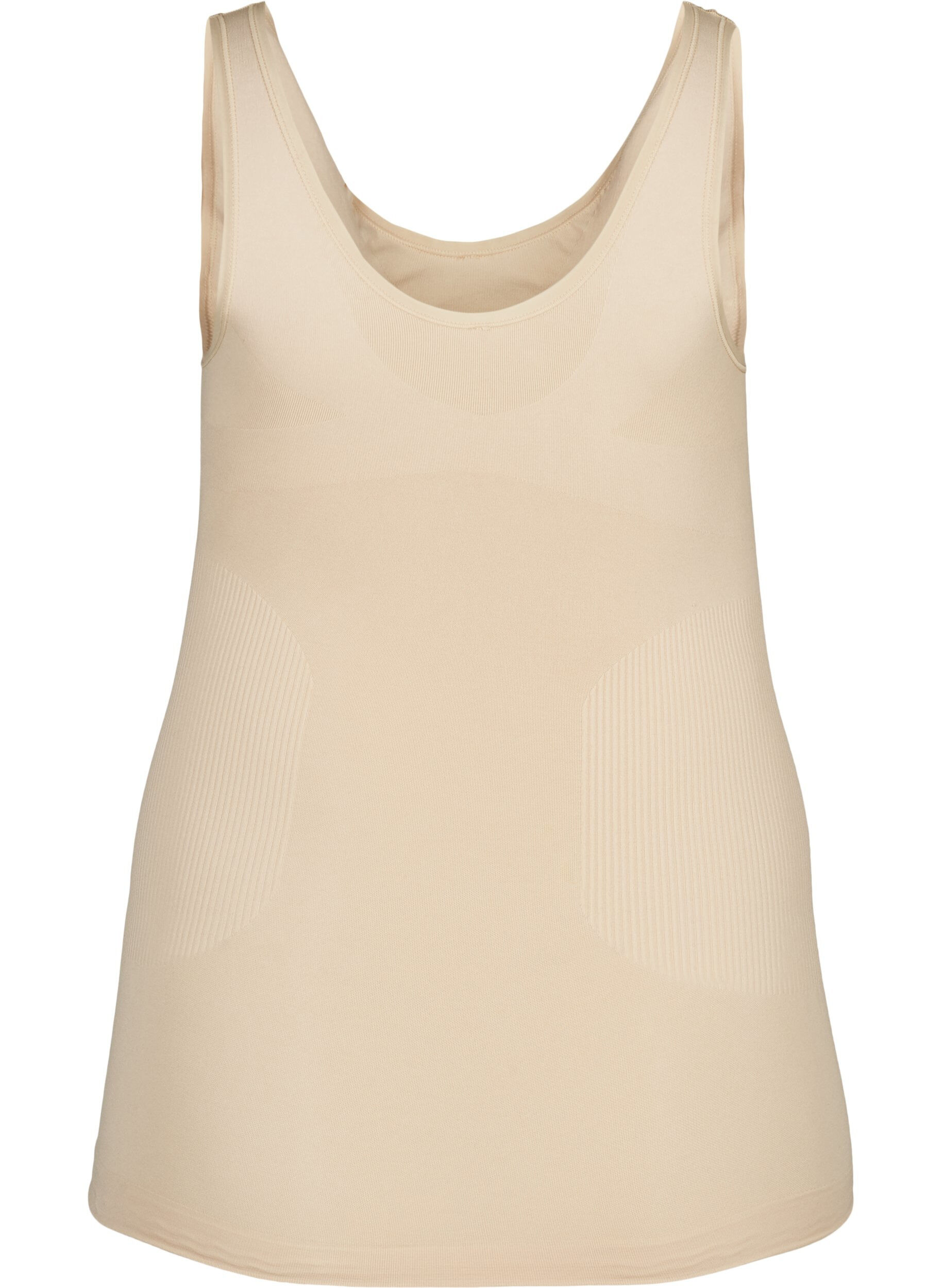 Zizzi Shapewear top met brede bandjes, Beige, Packshot image number 1