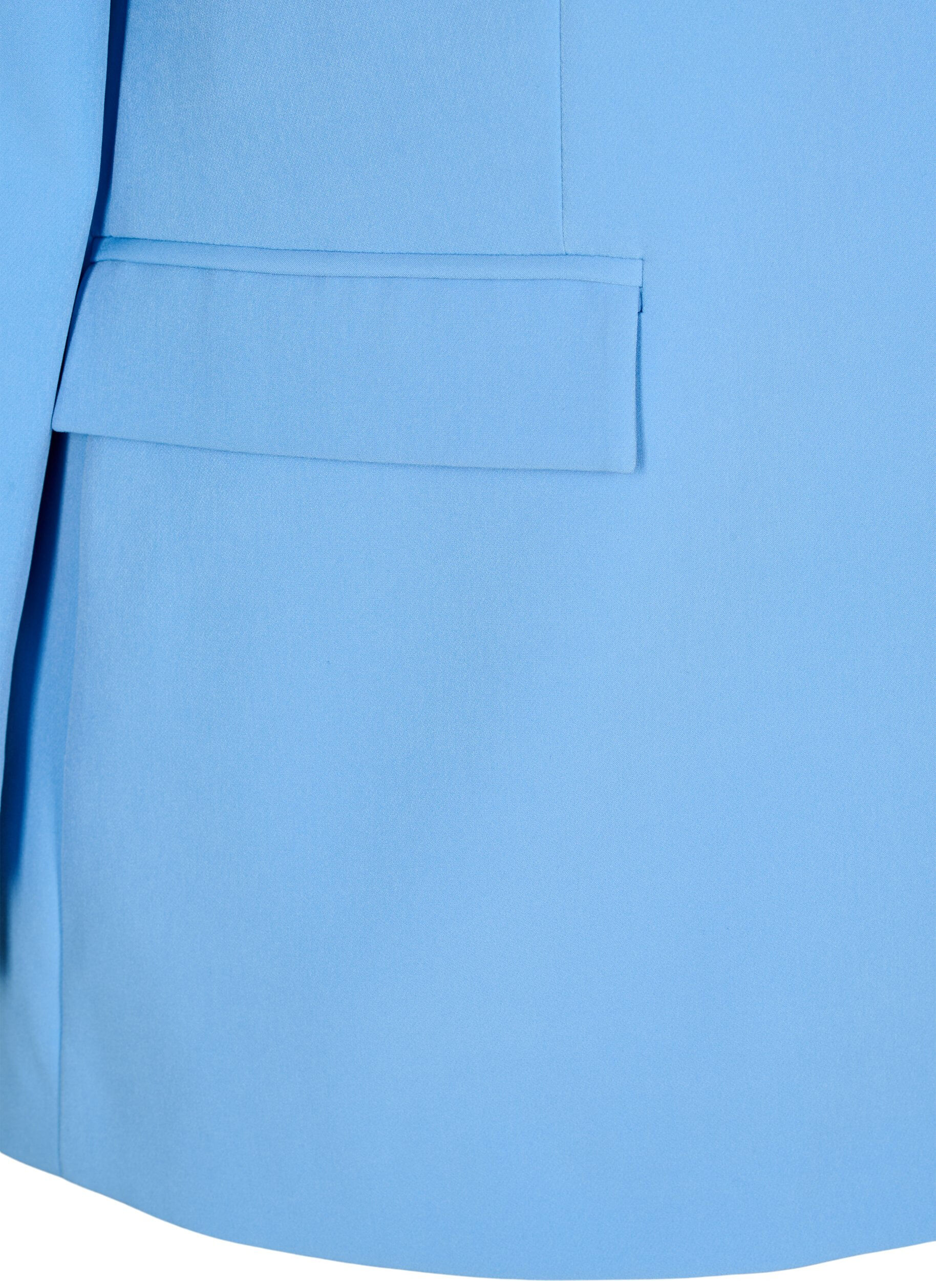 Zizzi Klassieke blazer met knoopsluiting, Blauw, Packshot image number 3