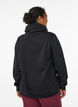 Sweatshirt met hoge kraag en zakken, Zwart, Model image number 2