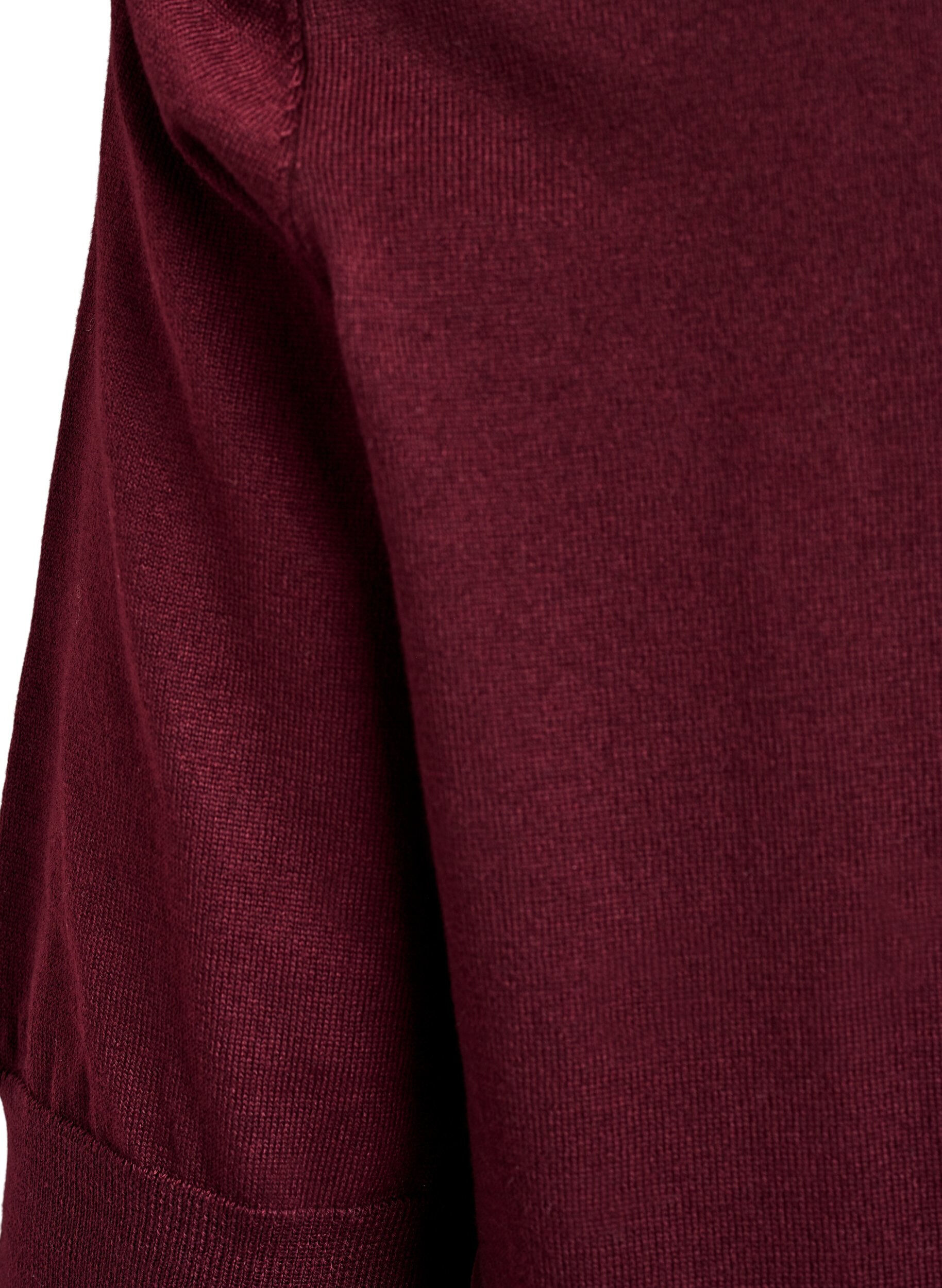 Zizzi FLASH - Fijngebreide blouse met korte mouwen, Rood, Packshot image number 3