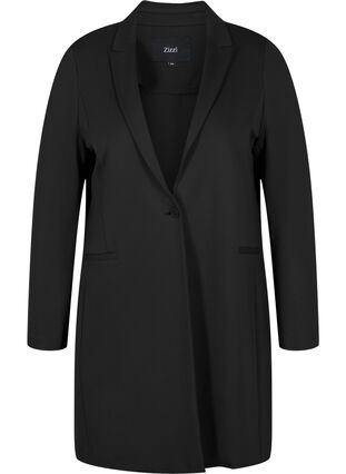 Lange blazer, Black, Packshot image number 0