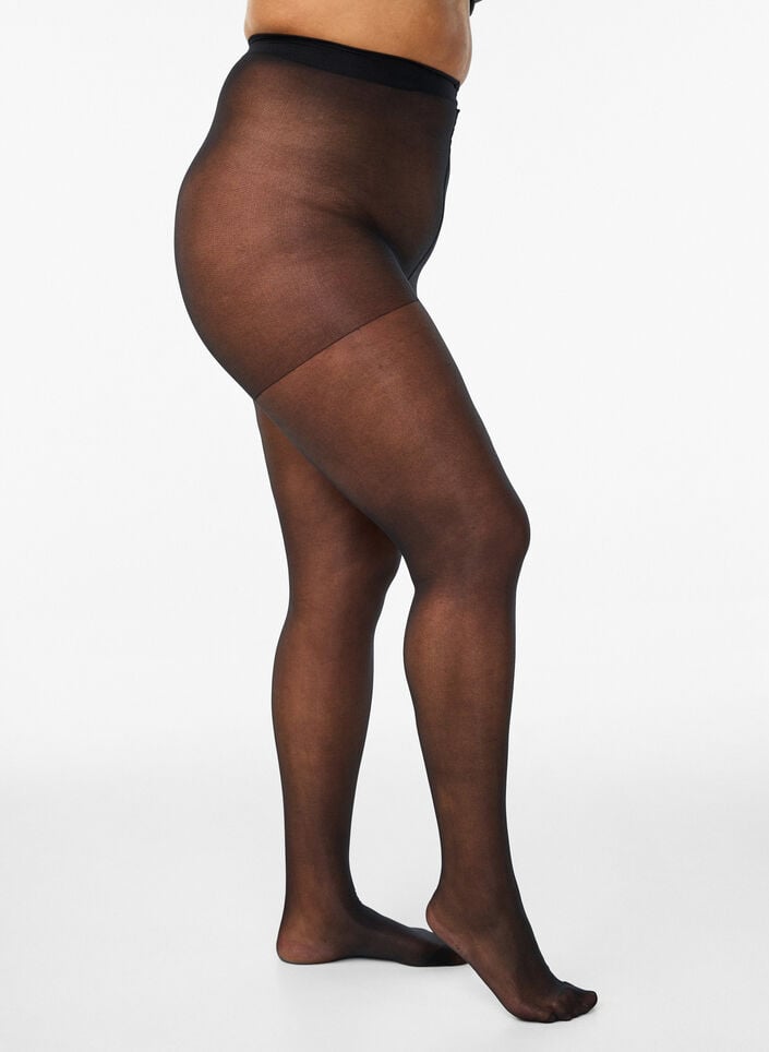 Loopvaste 30 denier panty&rsquo;s, Zwart, Packshot image number 0