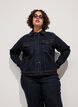 Klassiek denimjack met contrasterend stiksel, Blauw, Model image number 0