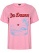 T-shirt met motief, Roze, Packshot image number 0