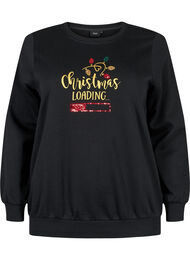 Kerst sweatshirt, Black LOADING