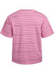 Gestreepte T-shirt, Roze, Packshot image number 1