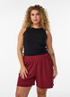 Korte broek met losse pasvorm en zakken, Donker Bordeaux, Model image number 0