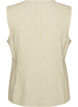 Gestreepte vest in linnen en viscose, Groen, Packshot image number 1