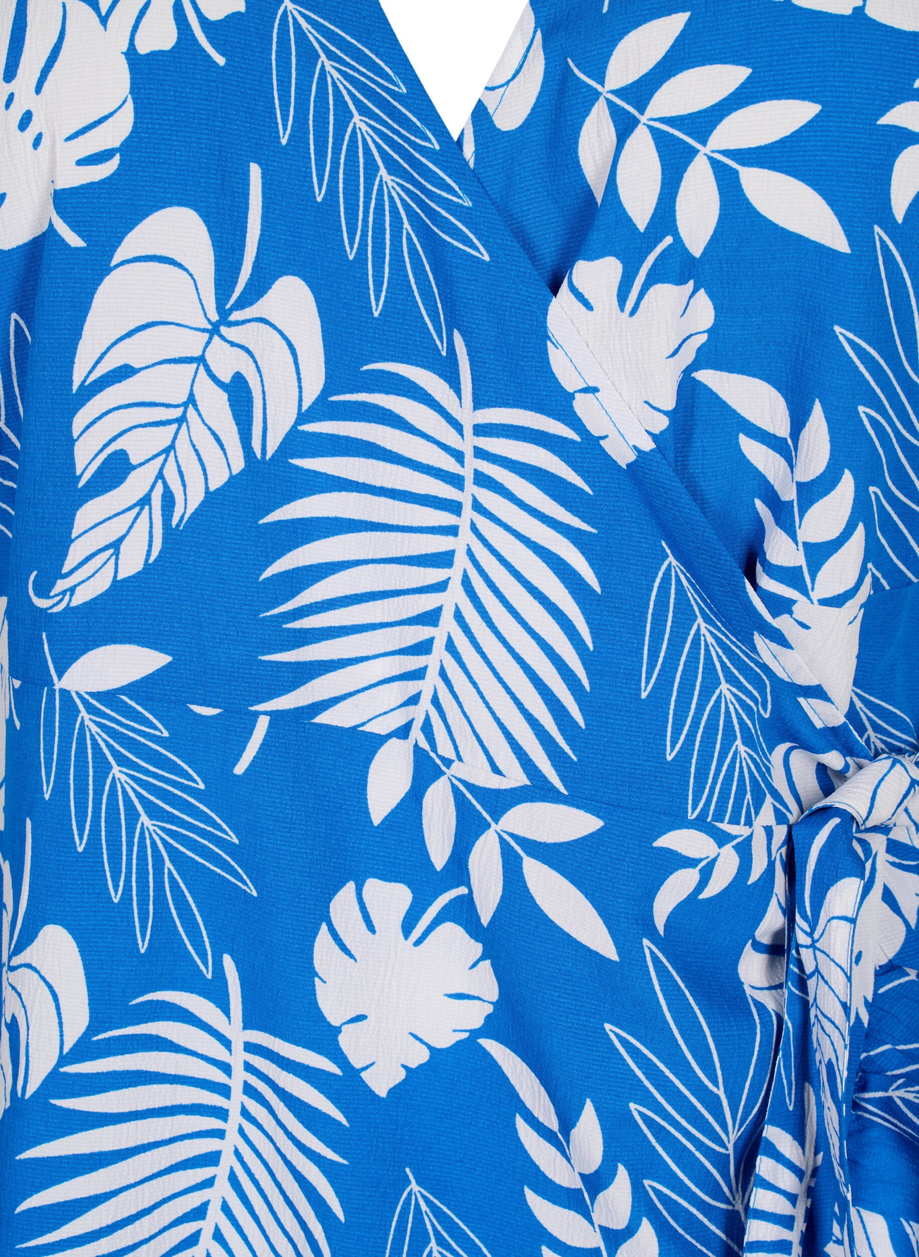 Zizzi FLASH - Wikkeljurk met korte mouwen, Skydiver White AOP, Packshot image number 2