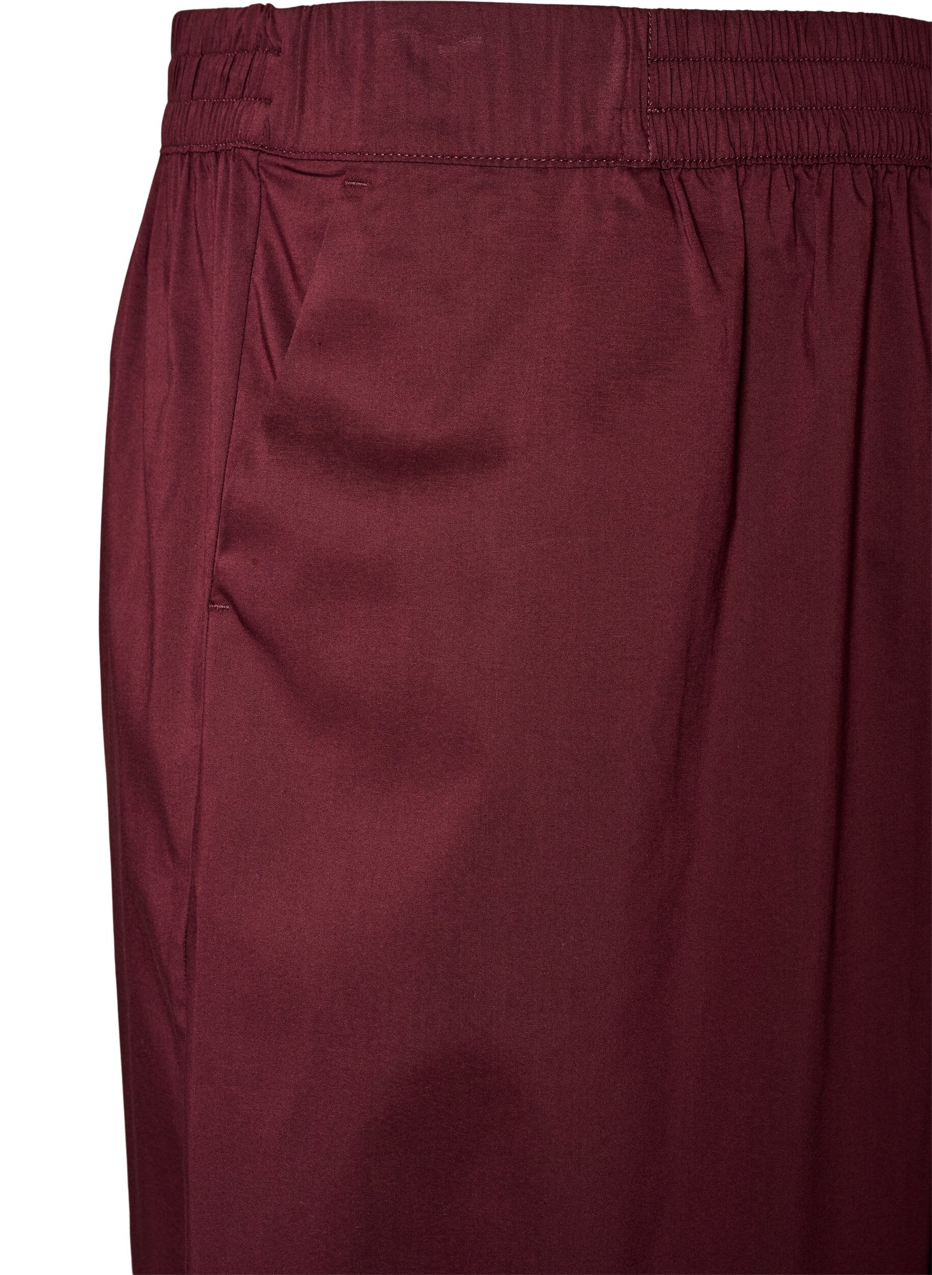 ZizziBallonbroek met zakken en een elastische tailleband, Rood, Packshot image number 2