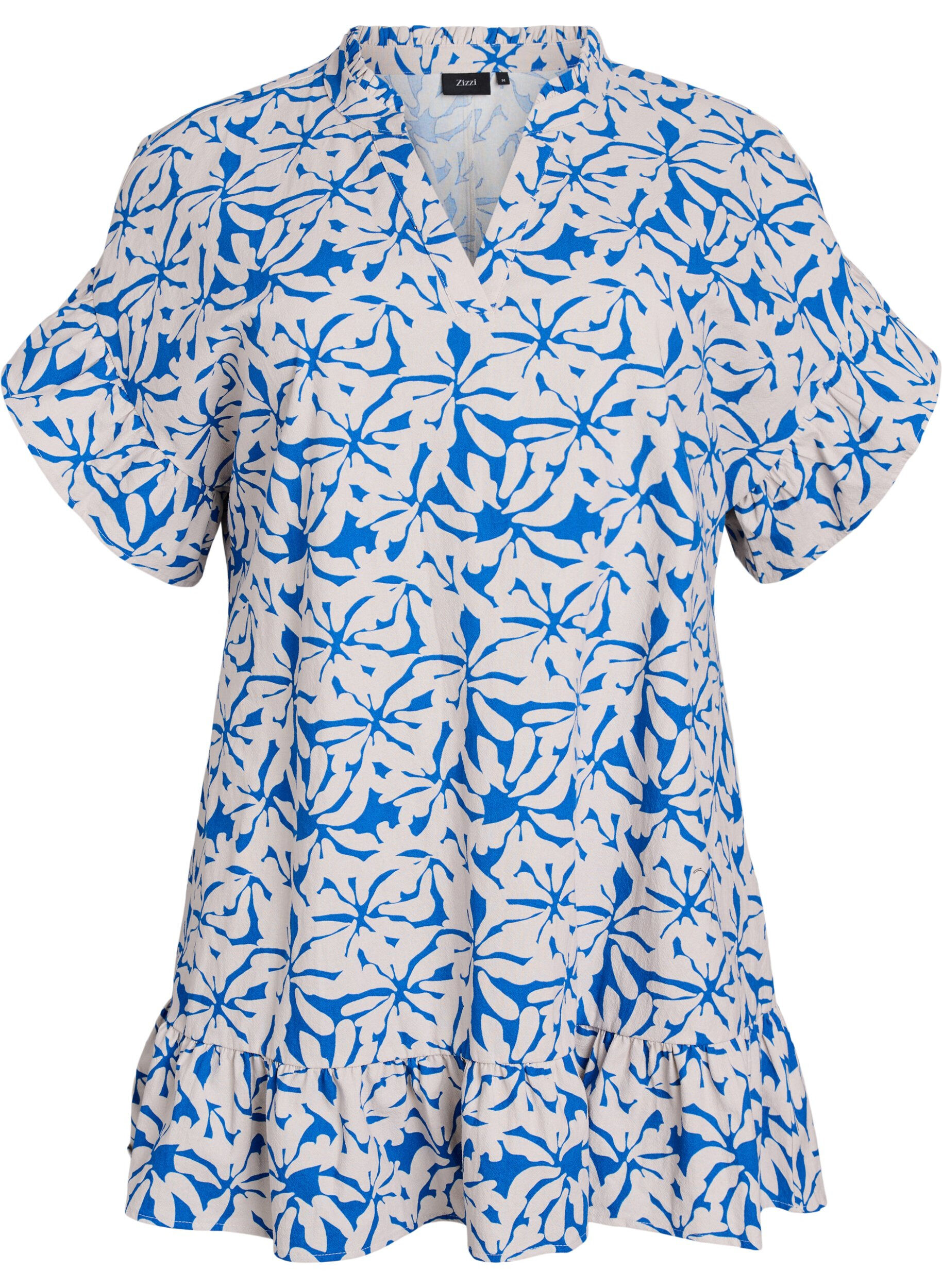 Tunic met V-hals en ruchesdetails