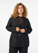 Blazer met zakken en splitjes, Zwart, Model image number 0
