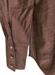 Viscose shirt met gouden knopen, Bruin, Packshot image number 3