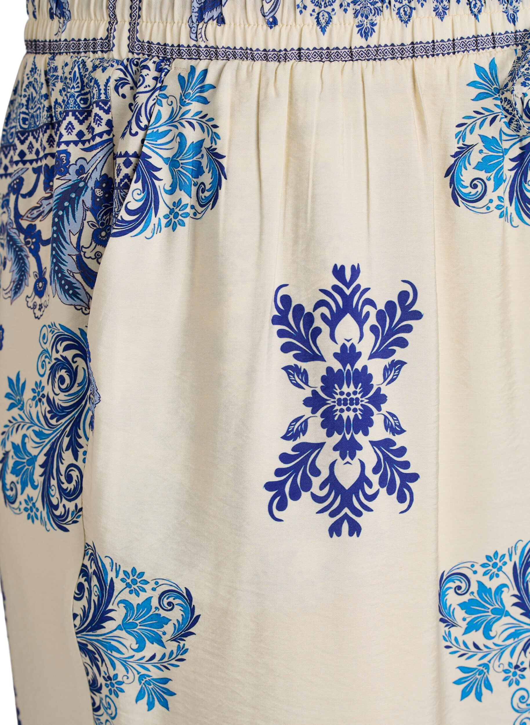 Zizzi Patternbroek met wijde pijpen, 9991, Packshot image number 2