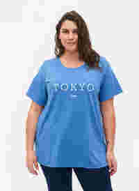 FLASH - T-shirt met motief, Ultramarine, Model