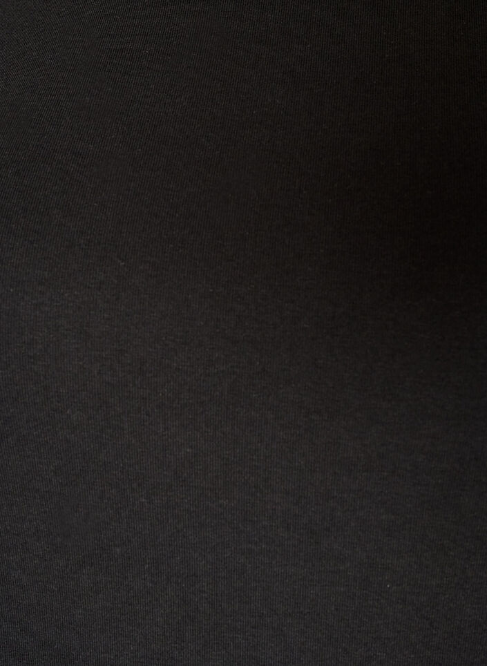 Basic T-shirt met boothals en 3/4-mouwen, Zwart, Packshot image number 2