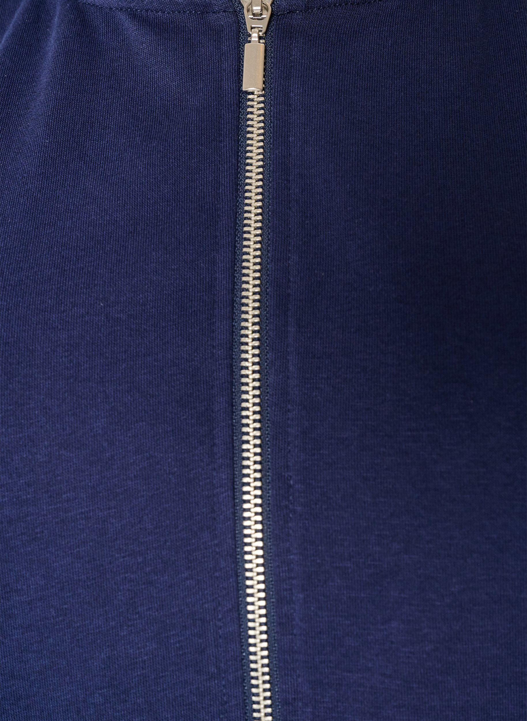 ZizziSweatvest met capuchon en zakken, Blauw, Packshot image number 2