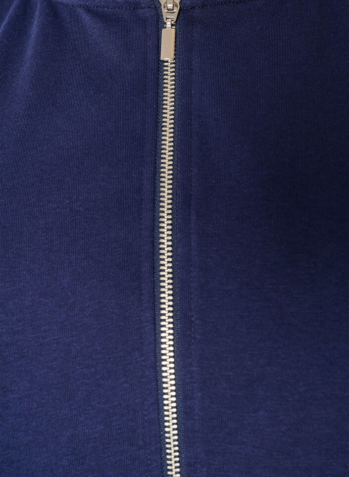 Sweatvest met capuchon en zakken, Blauw, Packshot image number 2