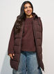 Lange vest met capuchon en zakken, Bruin, Model image number 2