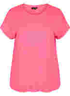 Effen sportshirt, Neon pink