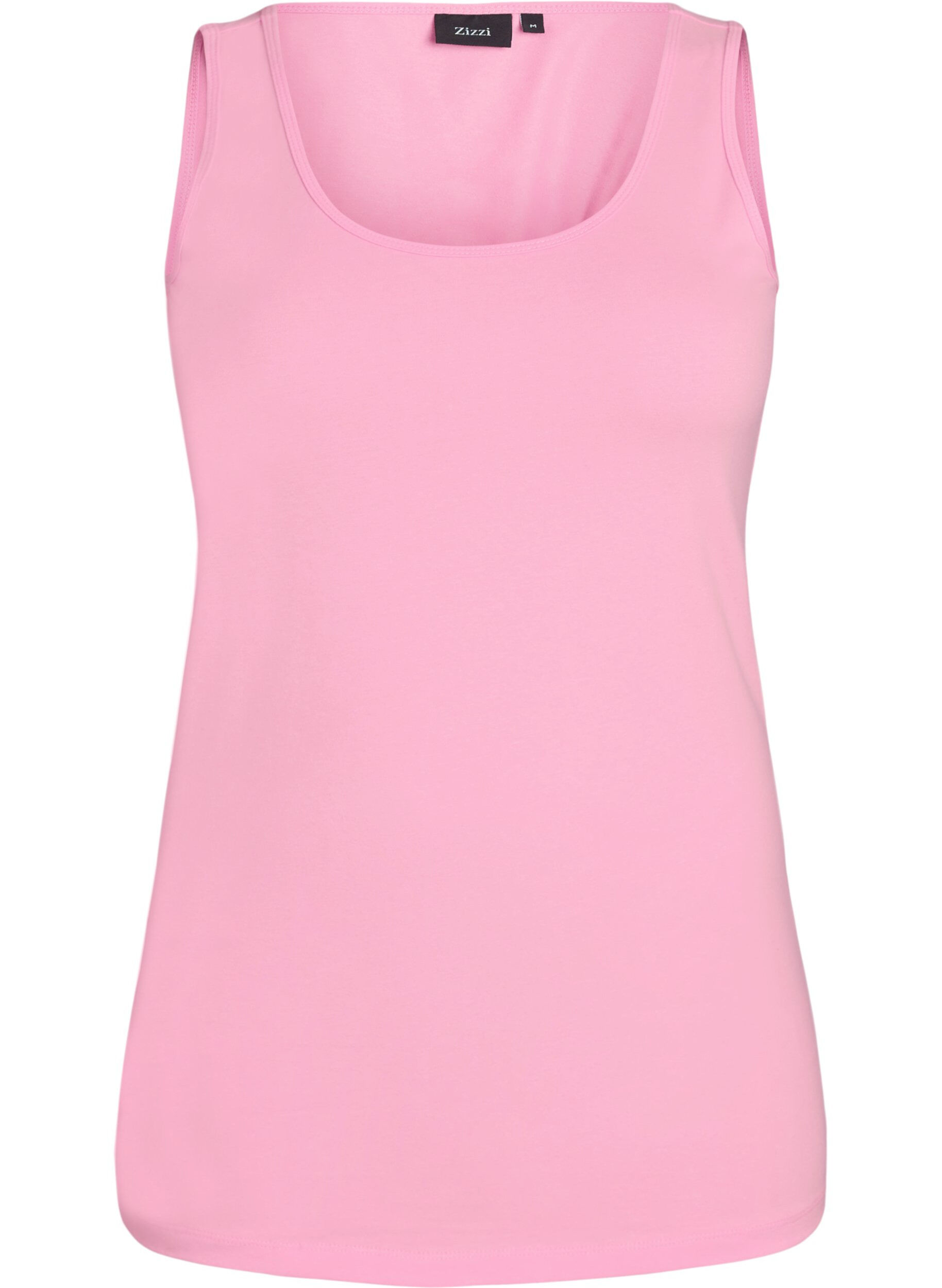 Effen basic top in katoen
