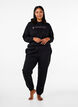 Sweater met capuchon en print, Zwart, Model image number 1