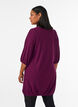 Jurk met een ballonvorm en structuur, Rood, Model image number 2