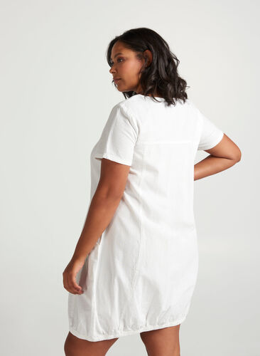 Comfortabele jurk, Bright White, Model image number 1