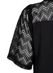 Overhemdblouse met korte kanten mouwen, Black, Packshot image number 3