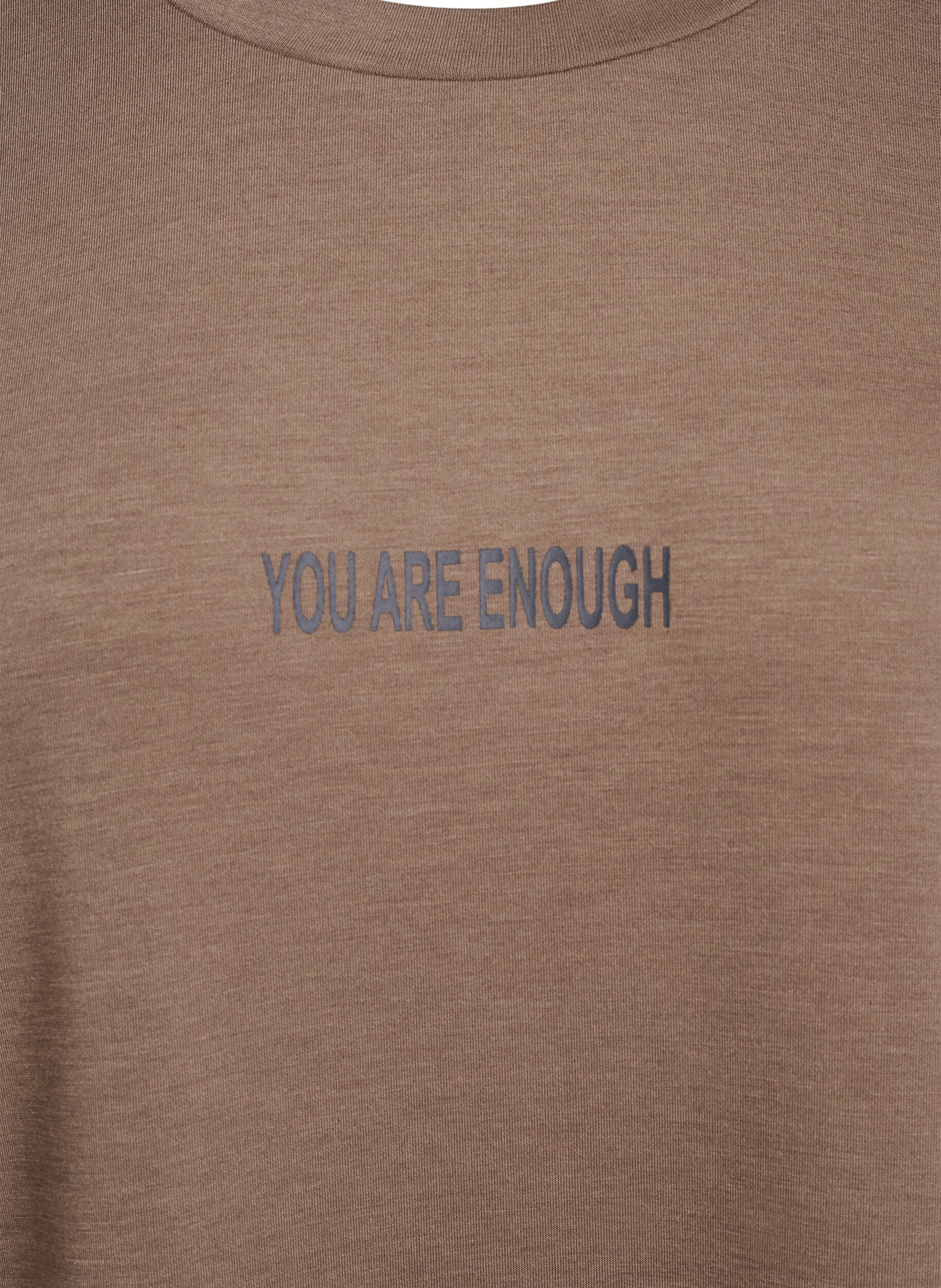 Zizzi Korte sweatshirtjurk in een modal mix, Fossil , Packshot image number 2