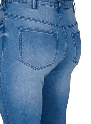 Amy jeans met super slim fit en ripped details, Blue denim, Packshot image number 4