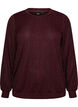 Blouse met verticale structuur en glitterdraad, Rood, Packshot image number 0