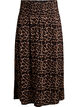 Maxi rok in viscose met smokwerk, Bruin, Packshot image number 0
