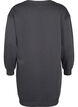 Sweater-jurk met geborduurde details, Dark Grey, Packshot image number 1