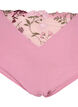 Tai slip in microvezel met geborduurde bloemen, Roze, Packshot image number 2