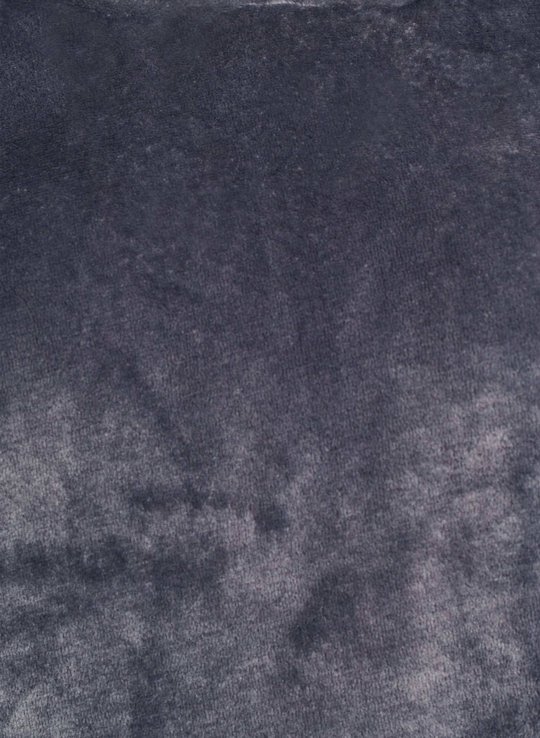 ZizziVelours hoodie met kangoeroezak, Grijs, Packshot image number 2