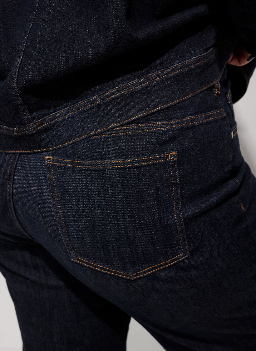 Straight-fit Kiana jeans met hoge taille, Blauw, Model image number 3