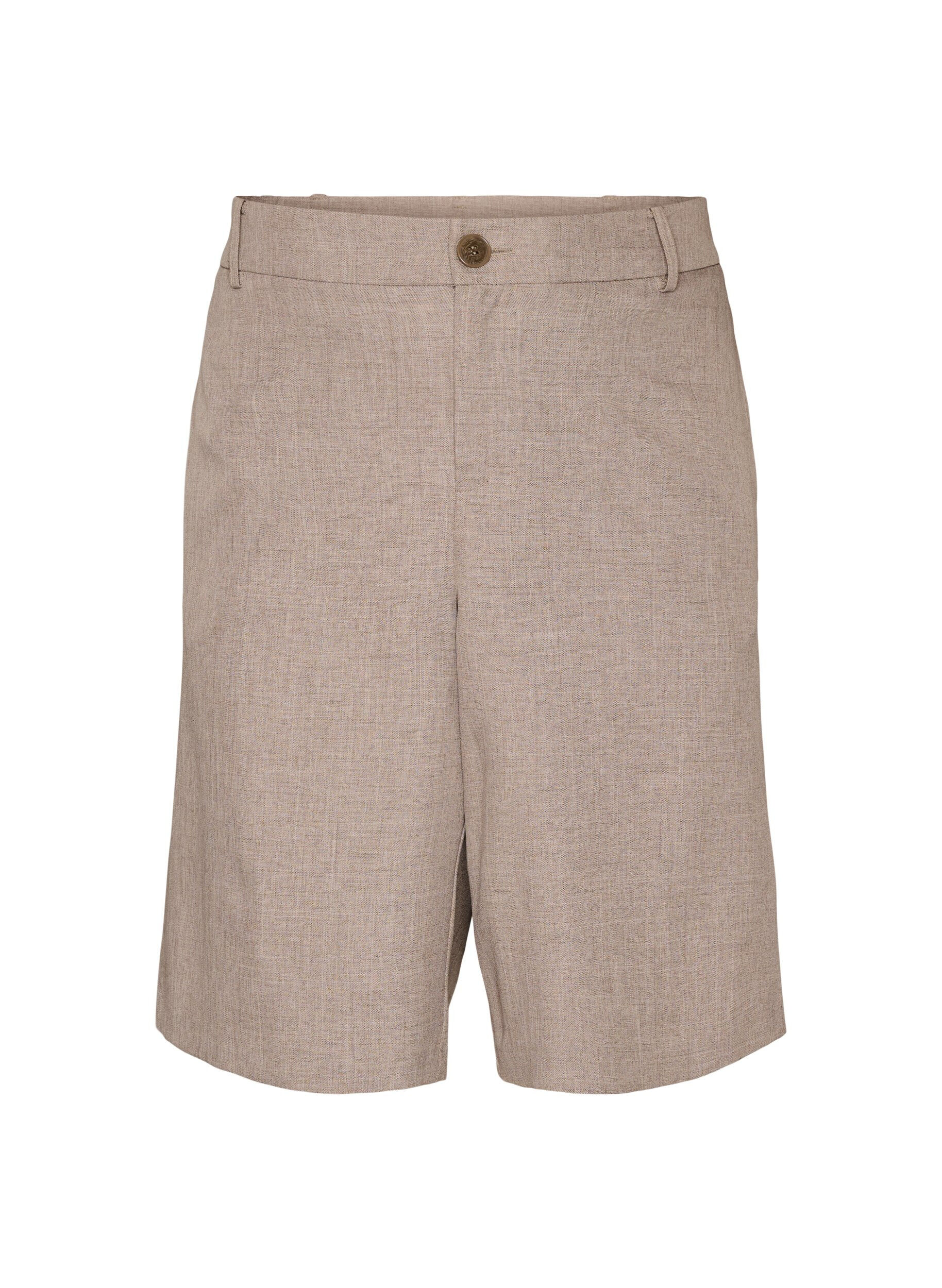 Losse Bermuda-shorts met hoge taille