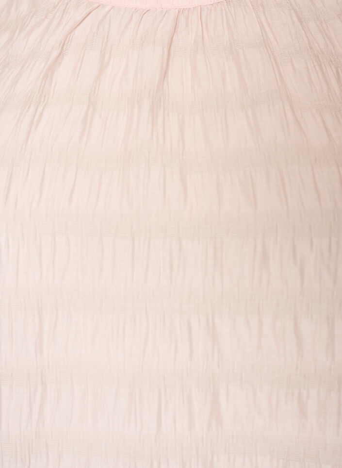 Blouse met textuur en ruches zonder mouwen, Roze, Packshot image number 2