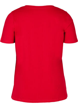 Kerst T-shirt met pailletten, Red, Packshot image number 1