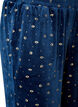 Velours pyjamabroek met all-over print, Blauw, Packshot image number 2