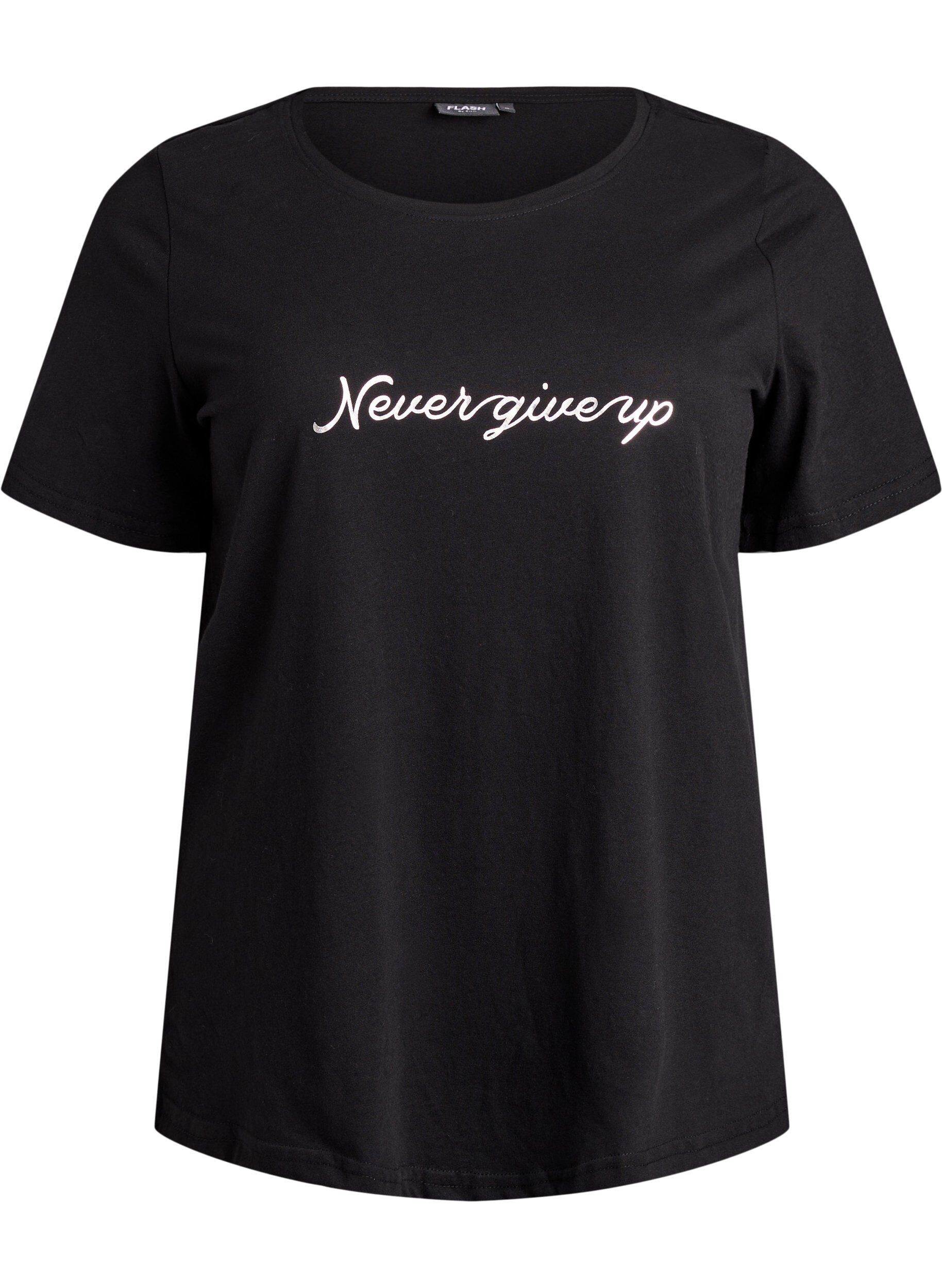 ZizziT-shirt met print, Zwart, Packshot image number 0