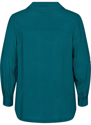 Viscose blouse met v-hals, Pacific, Packshot image number 1