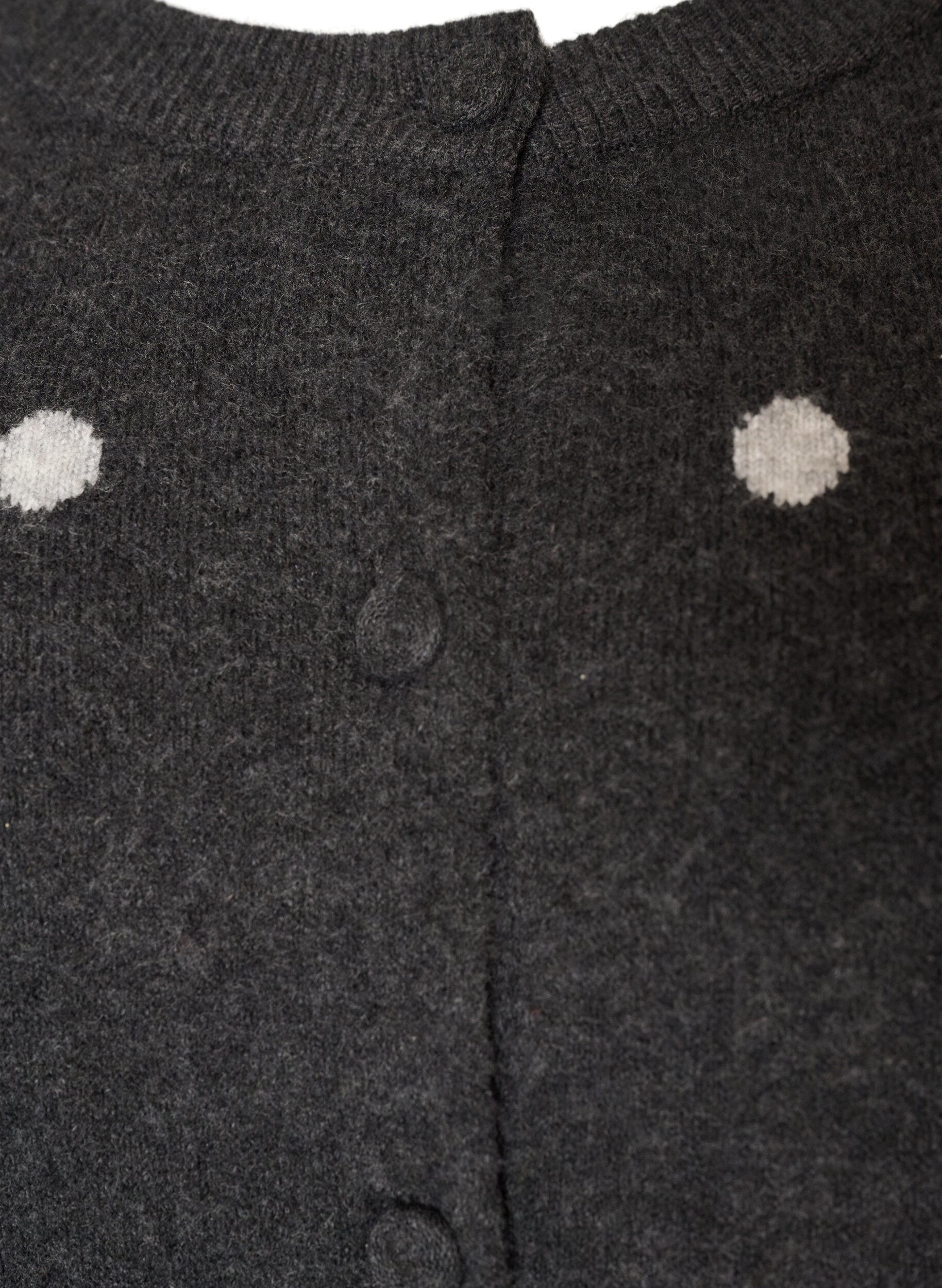 ZizziVest met stippenpatroon, Grijs, Packshot image number 2