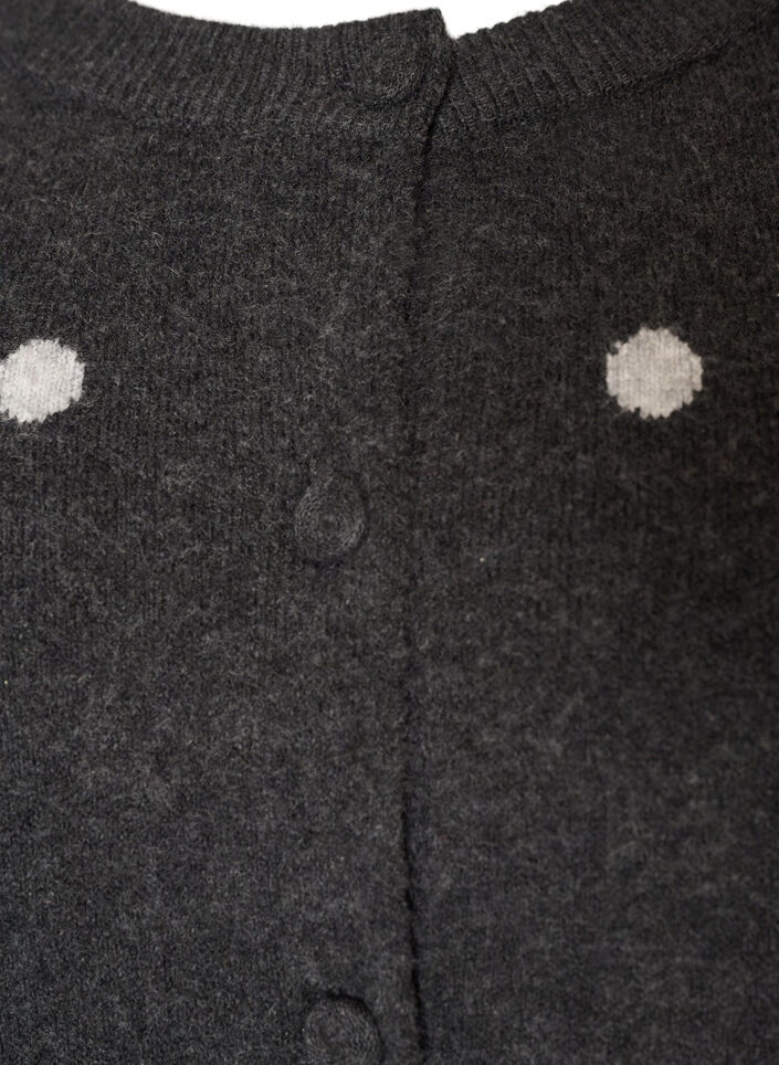 Vest met stippenpatroon, Grijs, Packshot image number 2